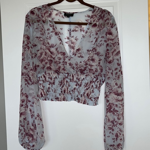 Bardot sheer crop top - Picture 2 of 4